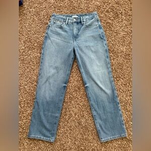 Good American Good Legs Straight Jeans Blue, Stretch, Size 10/30